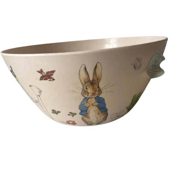 Peter Rabbit Bamboo Fiber Large Fruit Bowl Candy Beatrix Potter Easter Eggs 10" - Picture 1 of 11